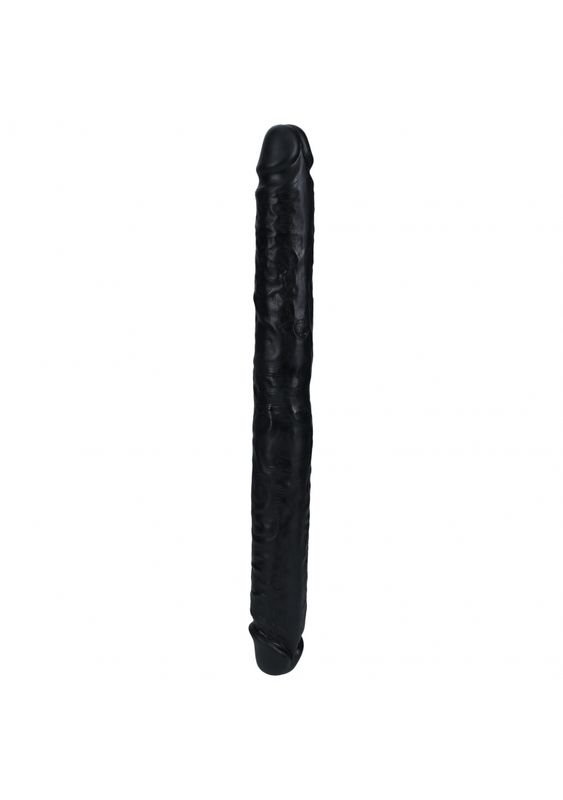 RealRock - Ultra Realistic Skin - Slim Double Ended Dong 14" - Black