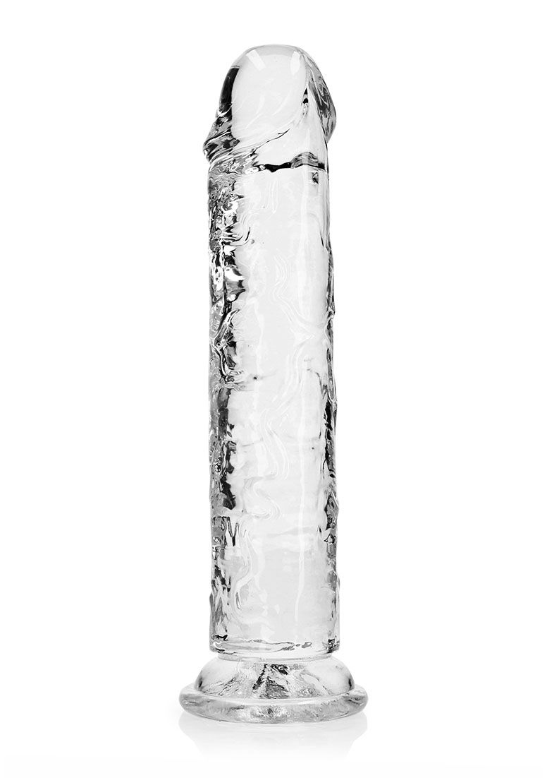 RealRock - Crystal Clear - Realistic Dildo without Balls - 10" - Transparent