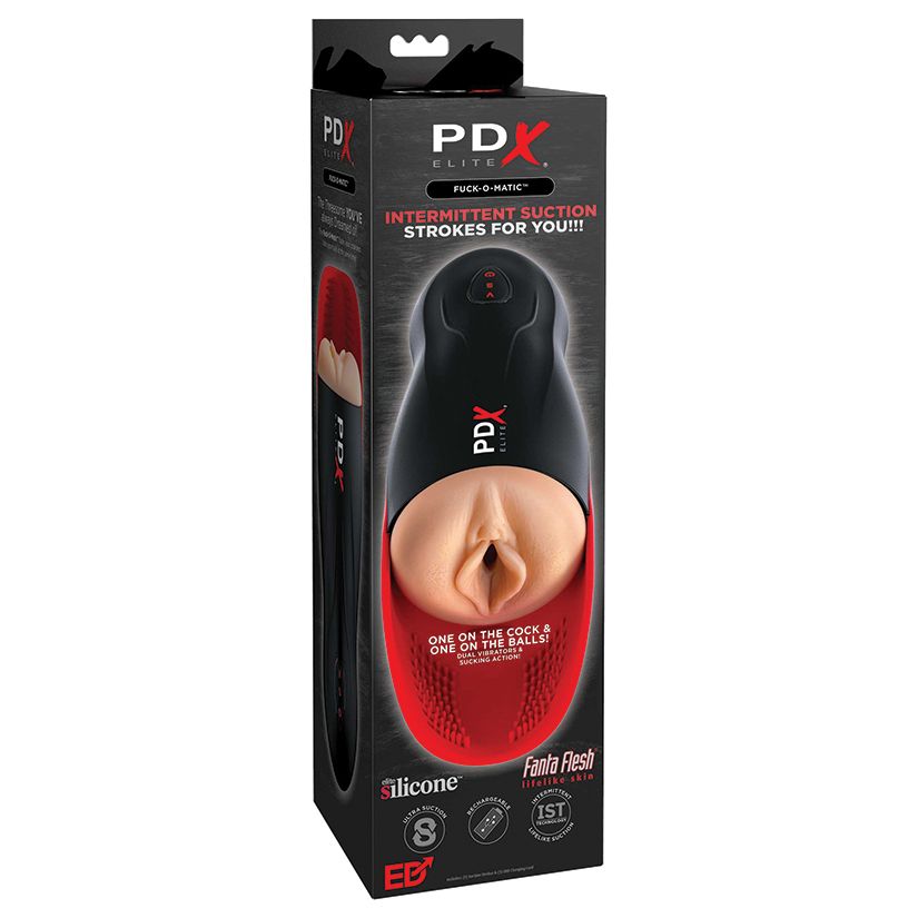 PDX Elite Fuck-O-Matic - Light/Red