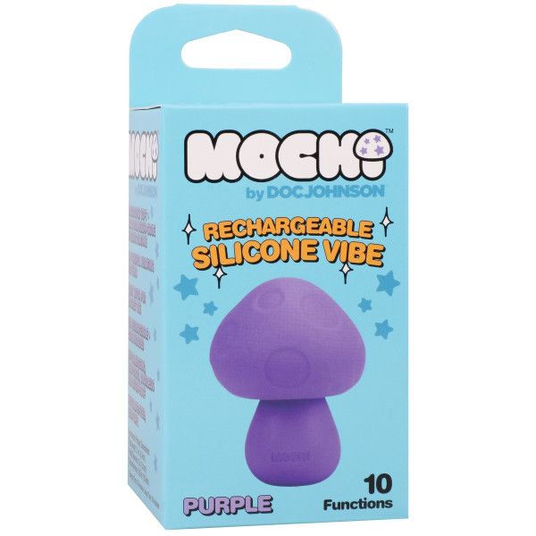 Mochi - Mushroom Vibe - 10 Function - Silicone - Rechargeable-Purple