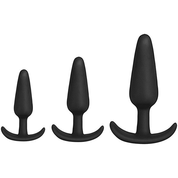 Merci - Tush Trainer - 3 Piece Silicone Set-Black