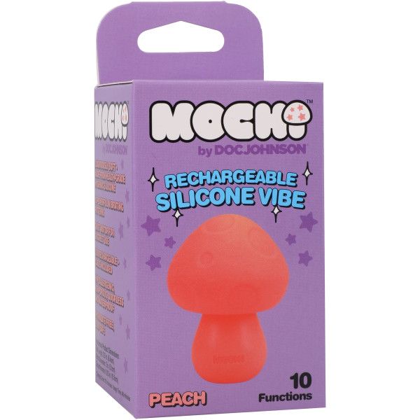 Mochi - Mushroom Vibe - 10 Function - Silicone - Rechargeable-Peach