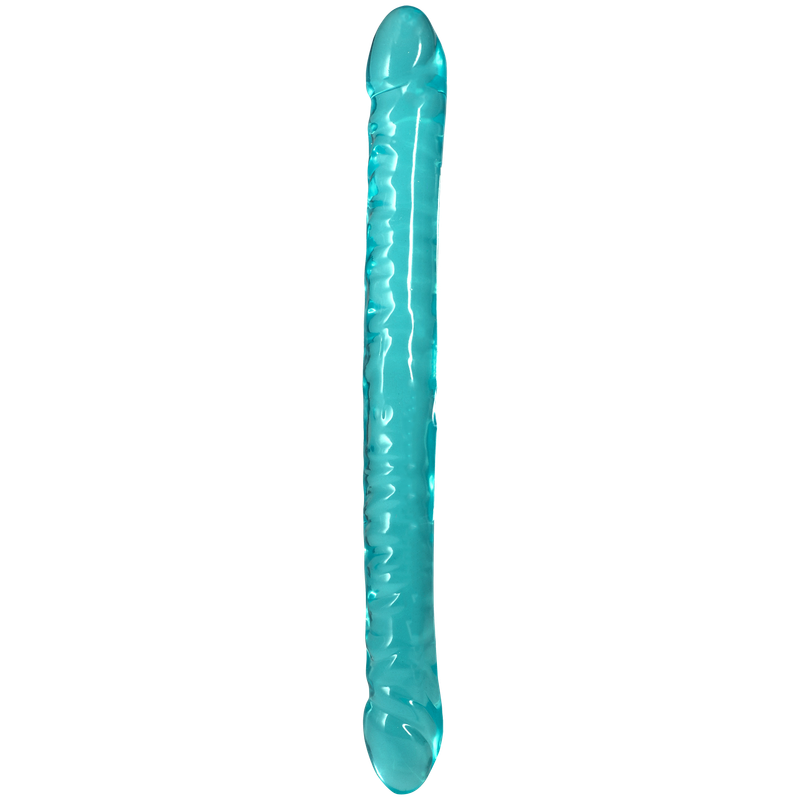 Crystal Jellies - 18 Inch Double Dong-Teal