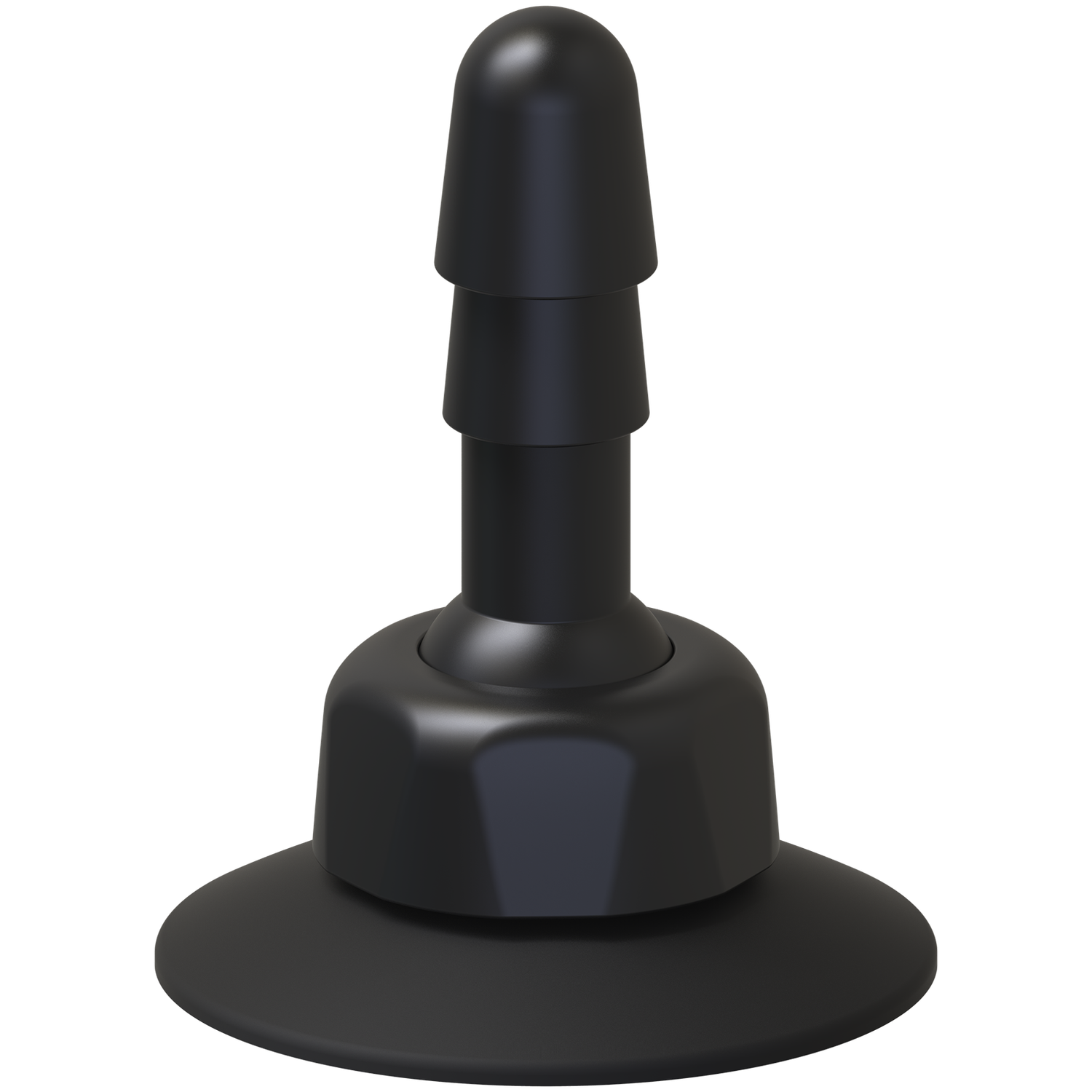 Vac-U-Lock - Deluxe 360Â° Swivel Suction Cup Plug-Black