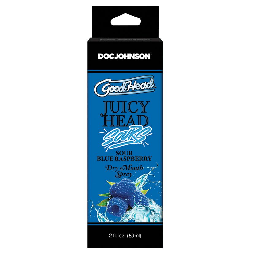 GoodHead - Juicy Head - Dry Mouth Spray - Sour Blue Raspberry - 2 fl. oz.-