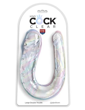 King Cock Clear Large Double Trouble