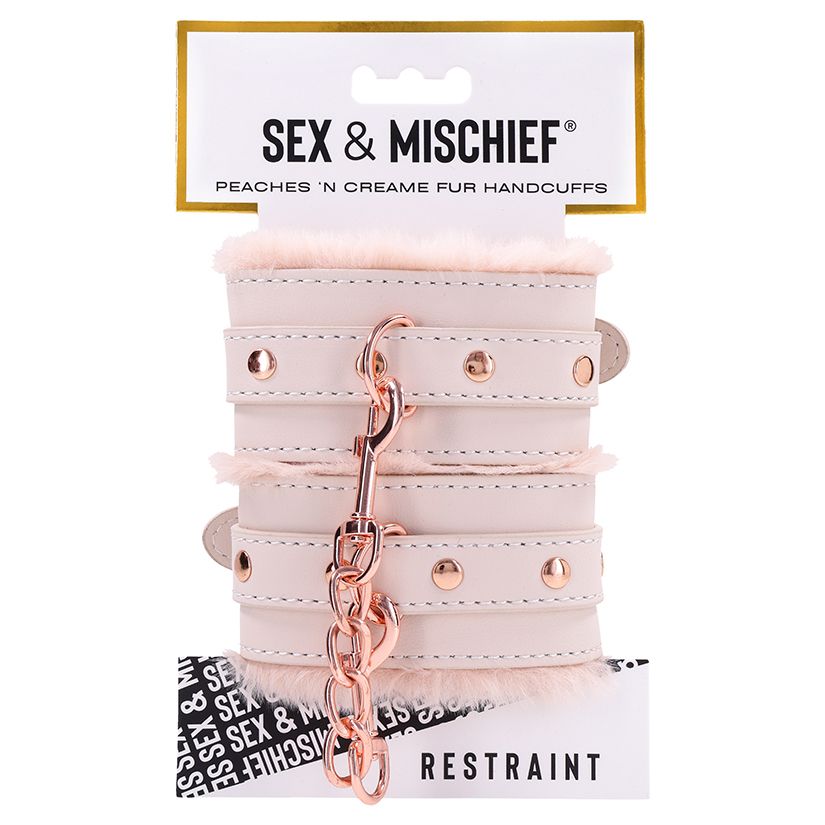 S&amp;M Peaches 'n CreaMe Fur Handcuffs