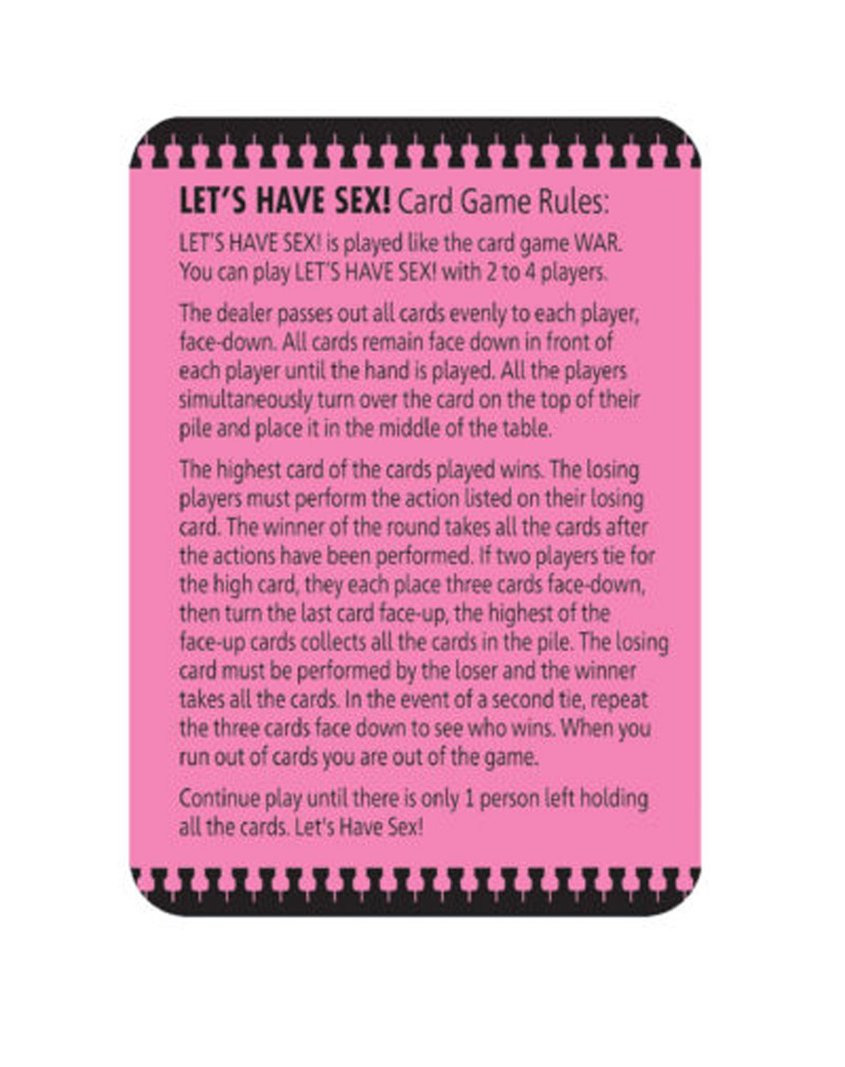 Let's Have Sex Card Game