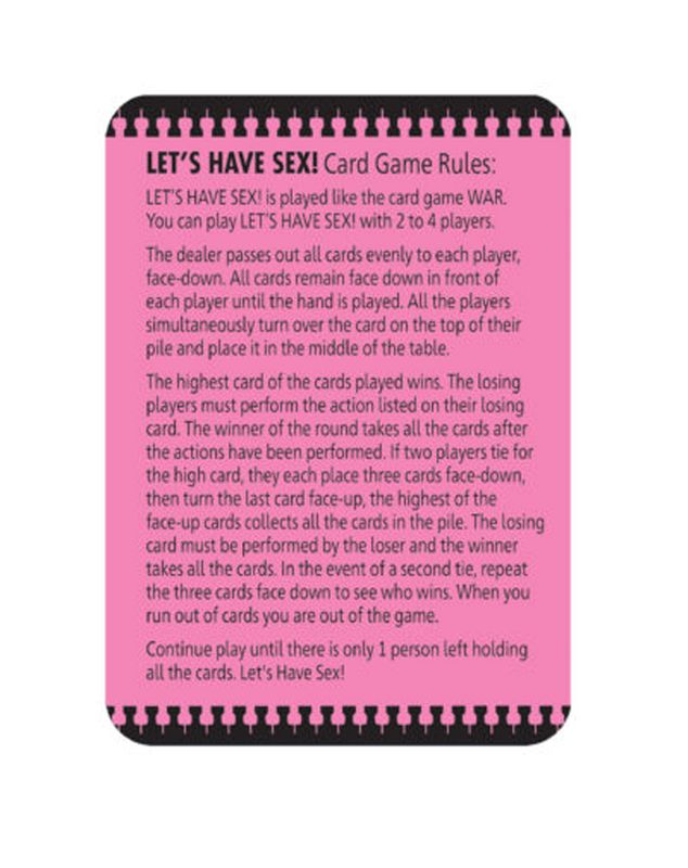 Let's Have Sex Card Game