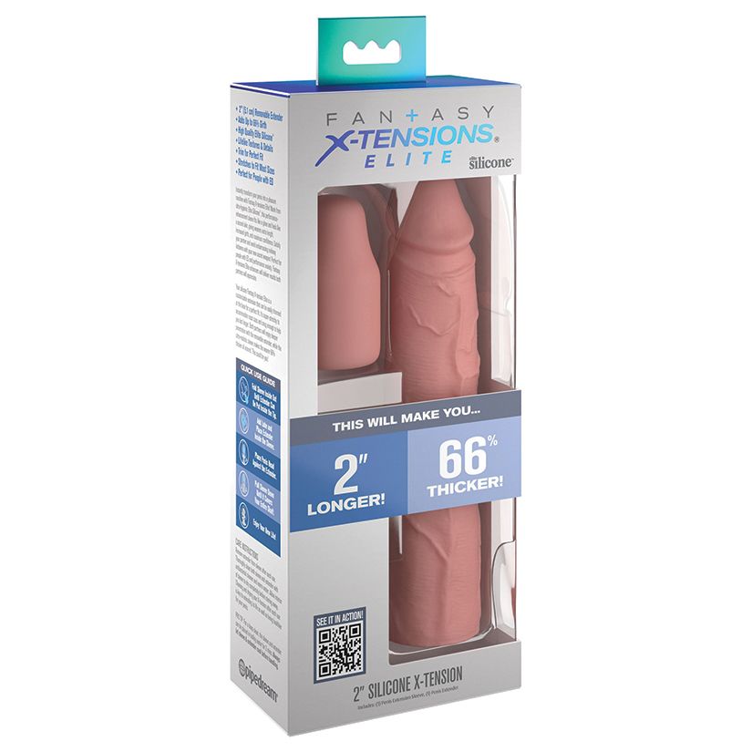 Fantasy X-Tensions Elite 8" Sleeve with 2" Plug - Light