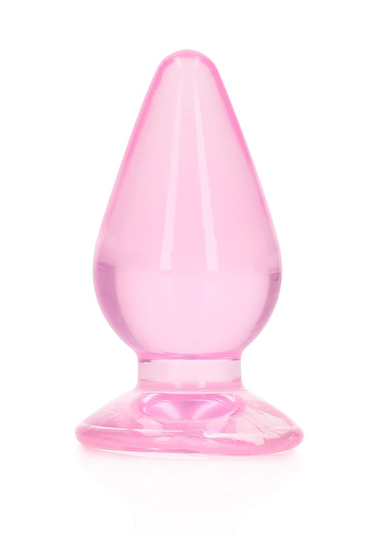 RealRock - Chrystal Clear - Anal Plug - 4.5" - Pink
