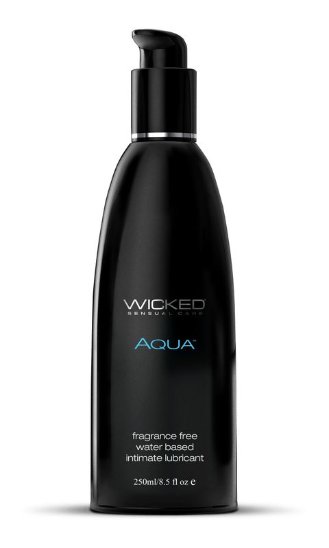 Wicked Aqua Fragrance Free Water-Based Lubricant - 8.5 Fl. Oz. / 250 ml