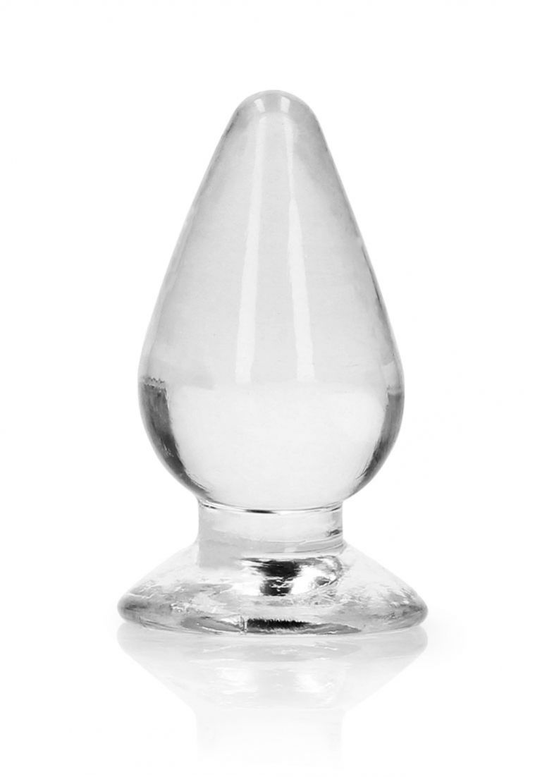 RealRock - Chrystal Clear - Anal Plug - 3.5" - Transparent