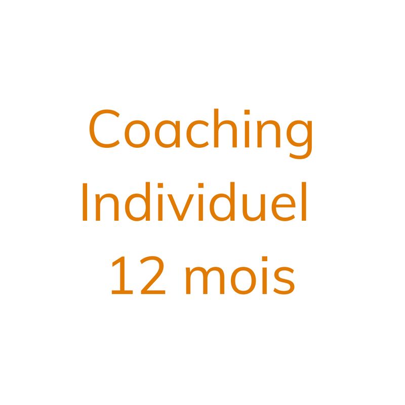 Coaching individuel 12 mois