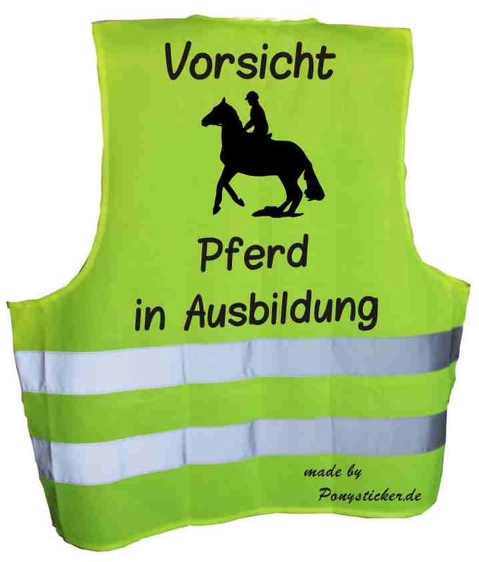 Warnweste "Pferd in Ausbildung"