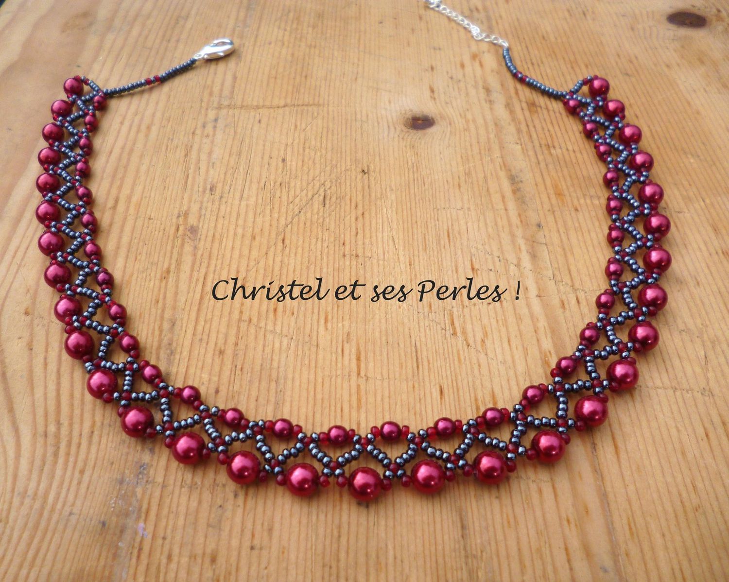 Collier perles nacré couleurs au choix