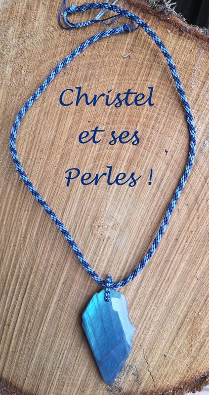 Pendentif Labradorite, collier mixte (homme/femme)