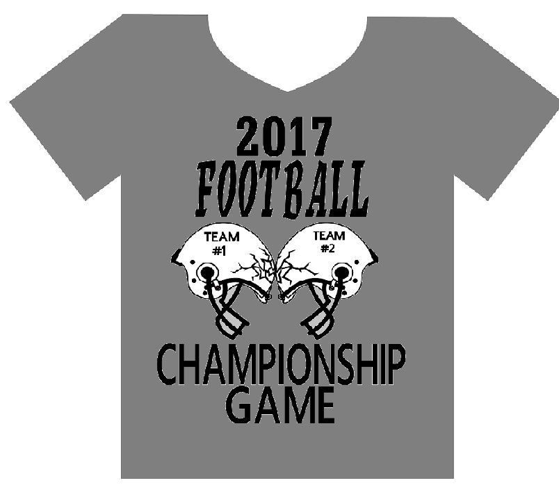 Reserve your 2017 Football Championship T-Shirt