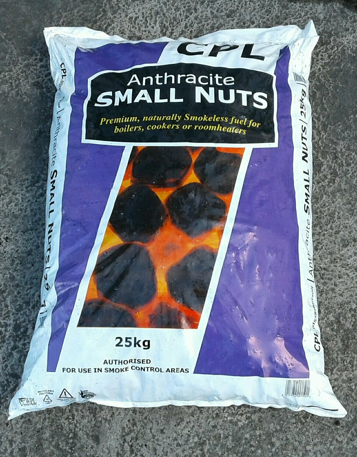 Premium Anthracite Small Nuts Sealed 25Kg bag