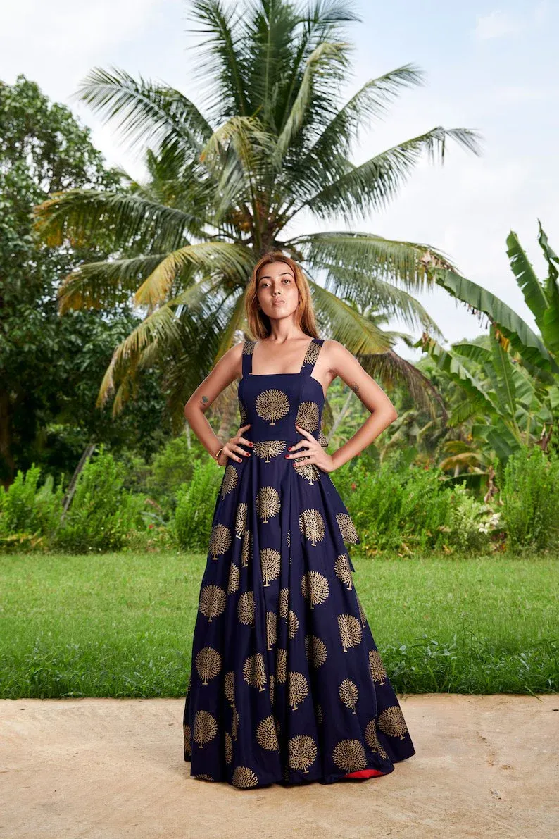 Open back Strap Maxi Dress