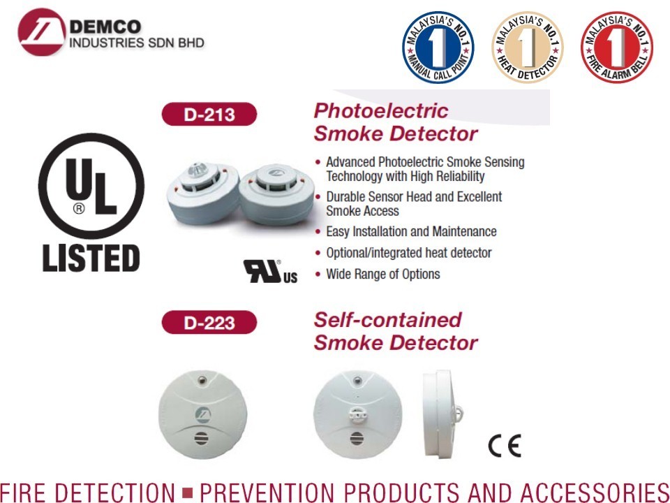 DEMCO Photoelectric Smoke Detector
