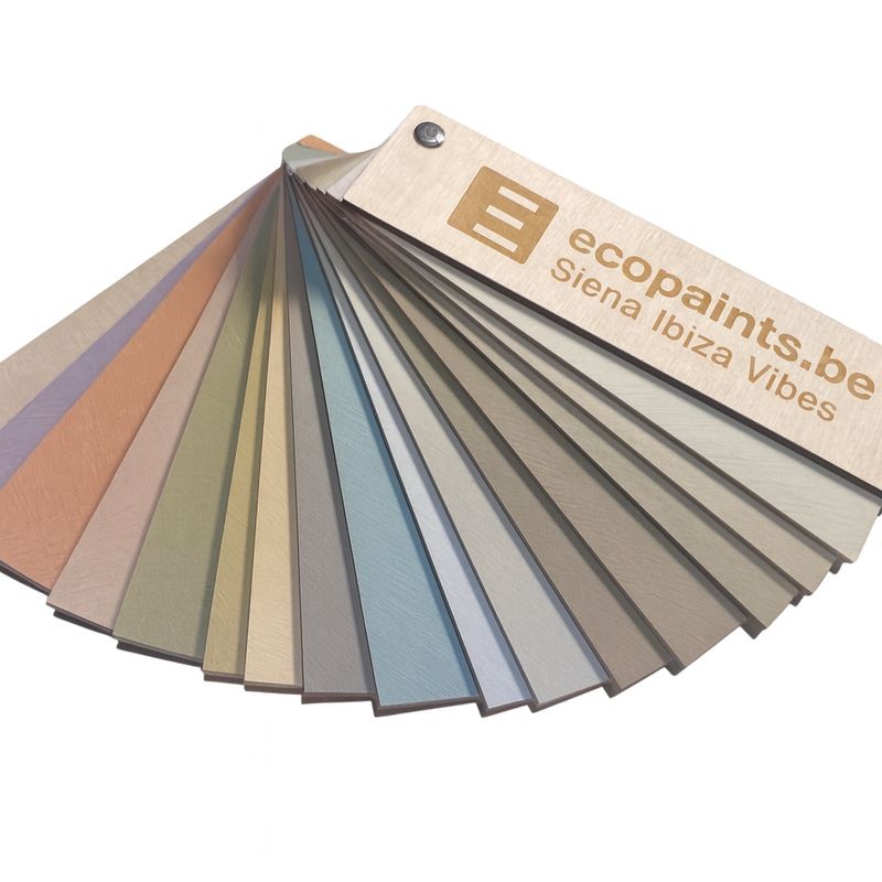 Handgeverfde kleurenwaaier Siena Limewash & kortingsbon -10%