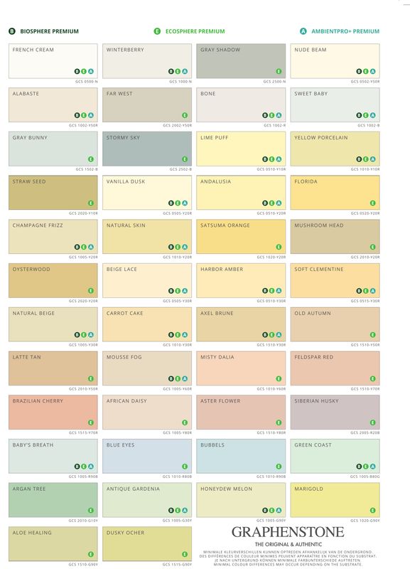 Kleurenkaart SOFT COLORS kalkverf + 10 procent korting op je volgende bestelling