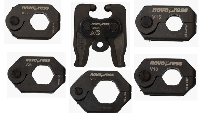 Zestaw obrotowe/wychylne pierścienie zaciskowe + adapter: SPR V15/V18/V22/V28/V35 SZB101 + walizka