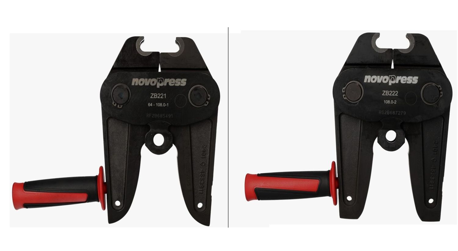Zestaw Szczęk Pośrednich/Adapterów Novopress ZB221+ZB222+walizka