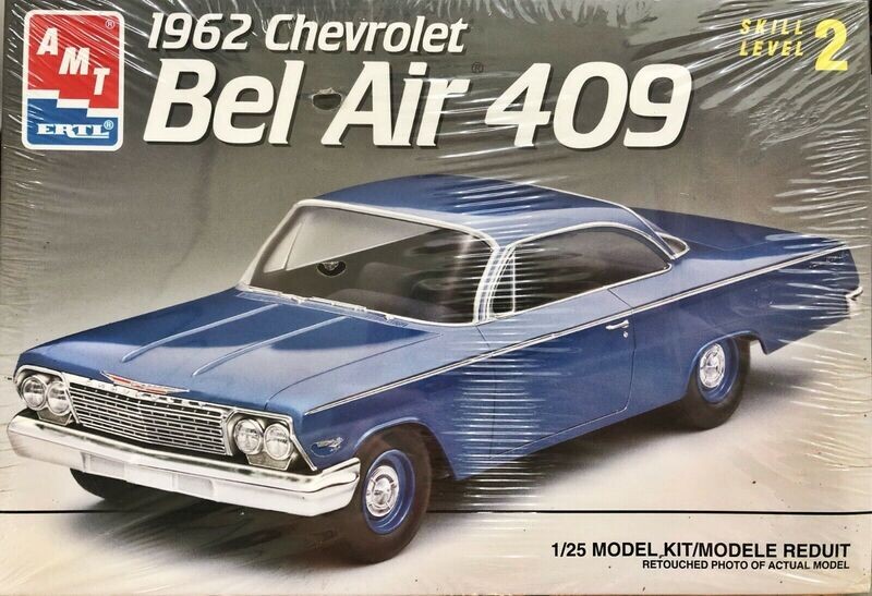 AMT Ertl 1/25 Scale 1962 Chevrolet Bel Air 409 Plastic Model Kit #8716 1993