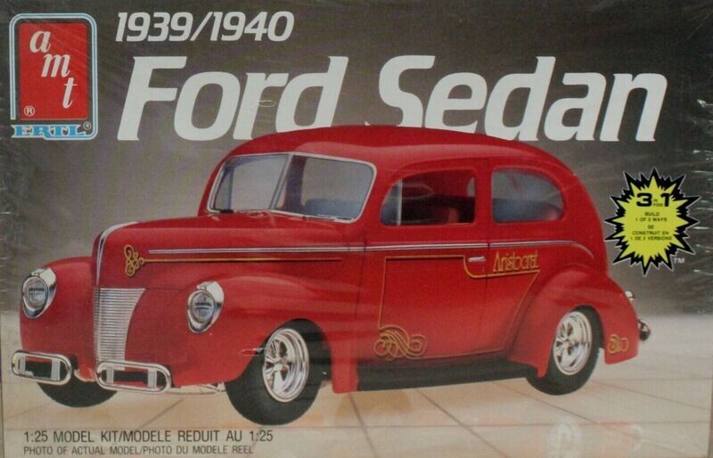AMT Ertl 6522 1939 1940 Ford Tudor Sedan Kit 1:25 Sealed 1986 USA