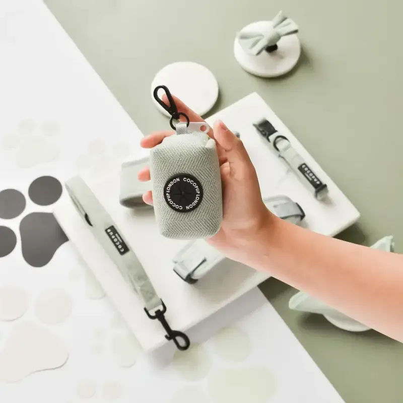 Groen Tweed - Poepzakhouder