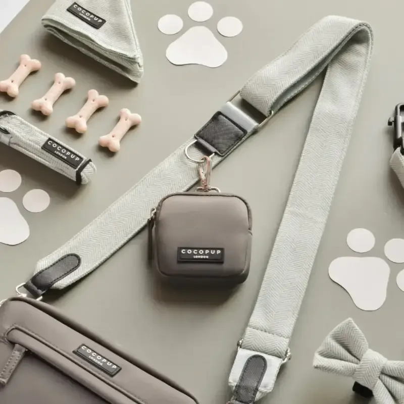 Cocopup - Groen Tweed - Tassenriem