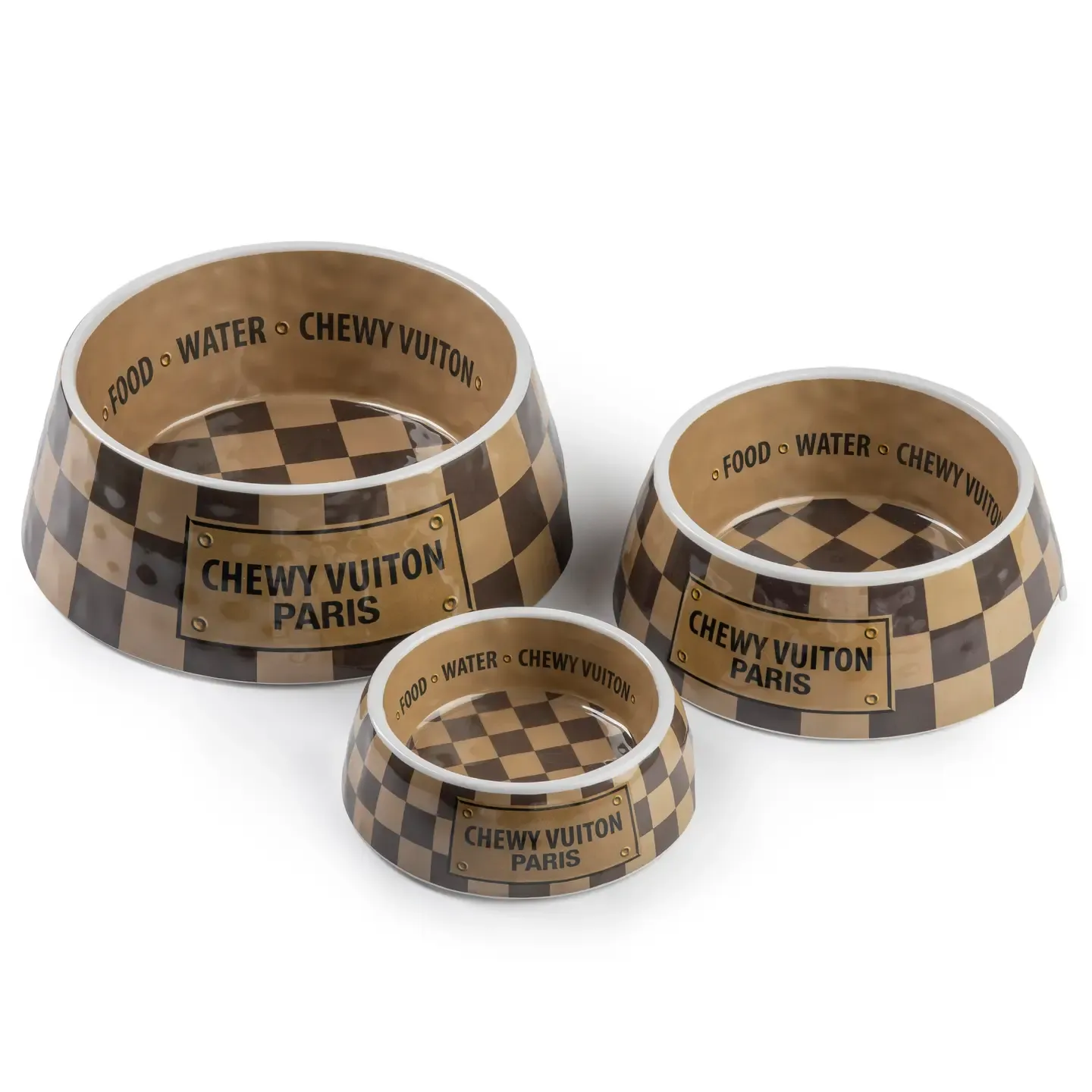 X Chewy Vuiton Bowl - 3 maten