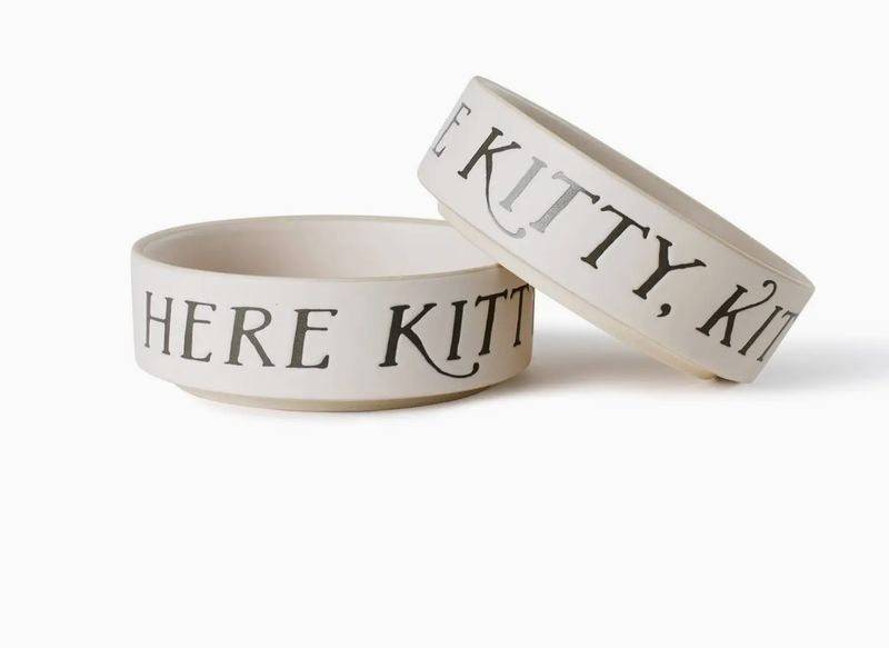 Here Kitty - Stenen voer/drinkbak