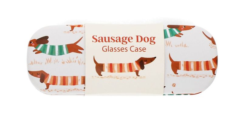 Brillenkoker &amp; schoonmaakdoekje - Teckel