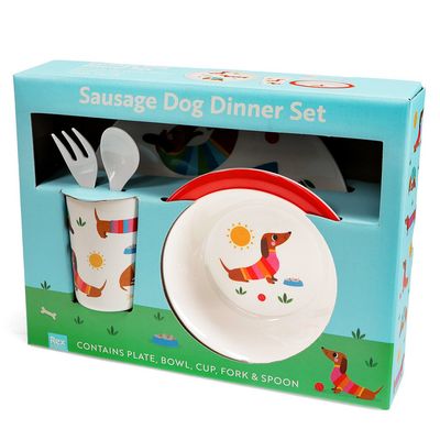 Melamine -diner voor kinderen (5 stuks) – Teckel
