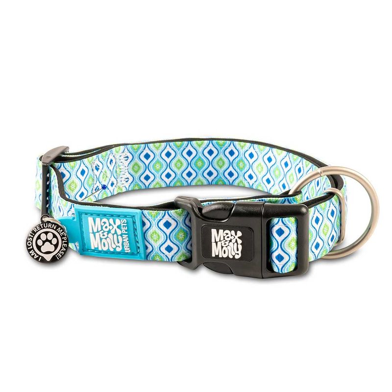 Max &amp; Molly - GOTCHA! Slimme ID-halsband - Retro Blue