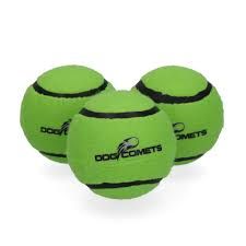 Dog Comets - Tennisbal Met Pieper Neutron Star - Groen - Set Van 3
