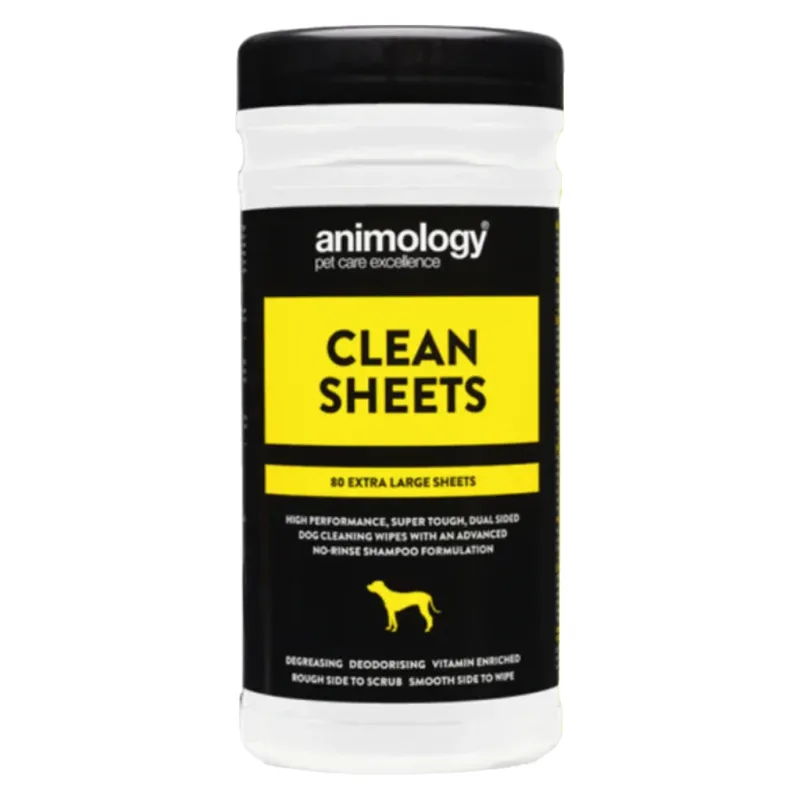 Animology - Clean Sheets - Extra Large Dog Wipes - 80 pcs