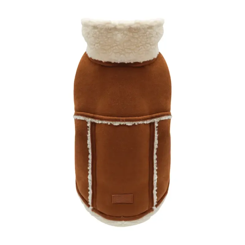 Buitenjas voor honden van imitatiebont