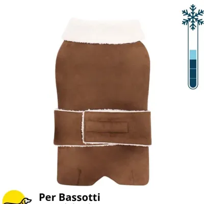 Suède jas voor teckel - Teckel Houten