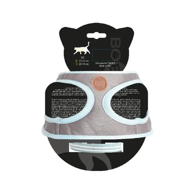 Bobby kattenriem en tuigje - gestreept