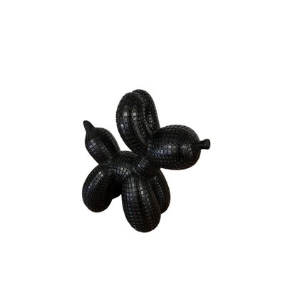 Polyresin ballon hond zwart Polyresin ballon hond zwart