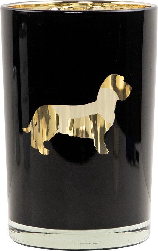 Kaarsenhouder silhouette teckel