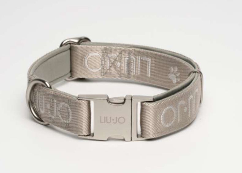 ​ Liu-Jo Jacquard halsband met logo en pootjes