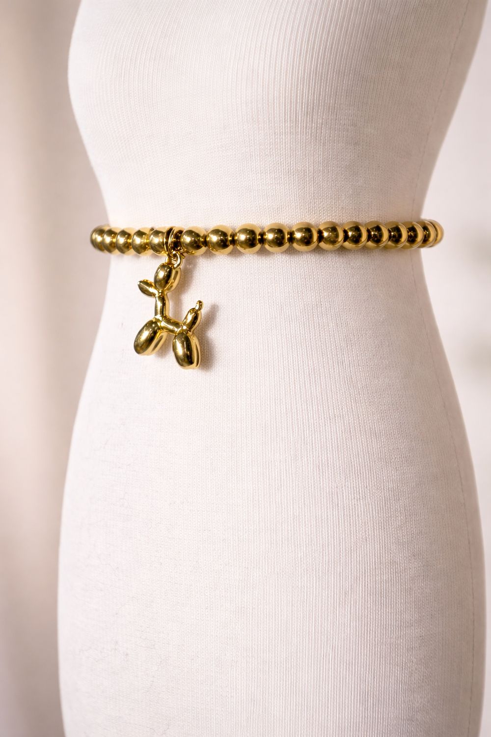 Bolletjes armband met hond