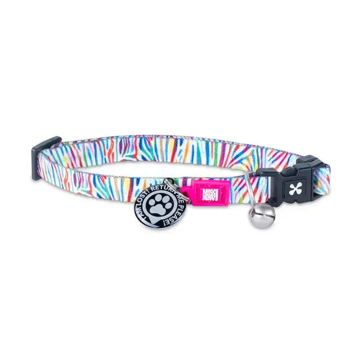 Max &amp; Molly - Smart ID Cat Collar - Magic Zebra
