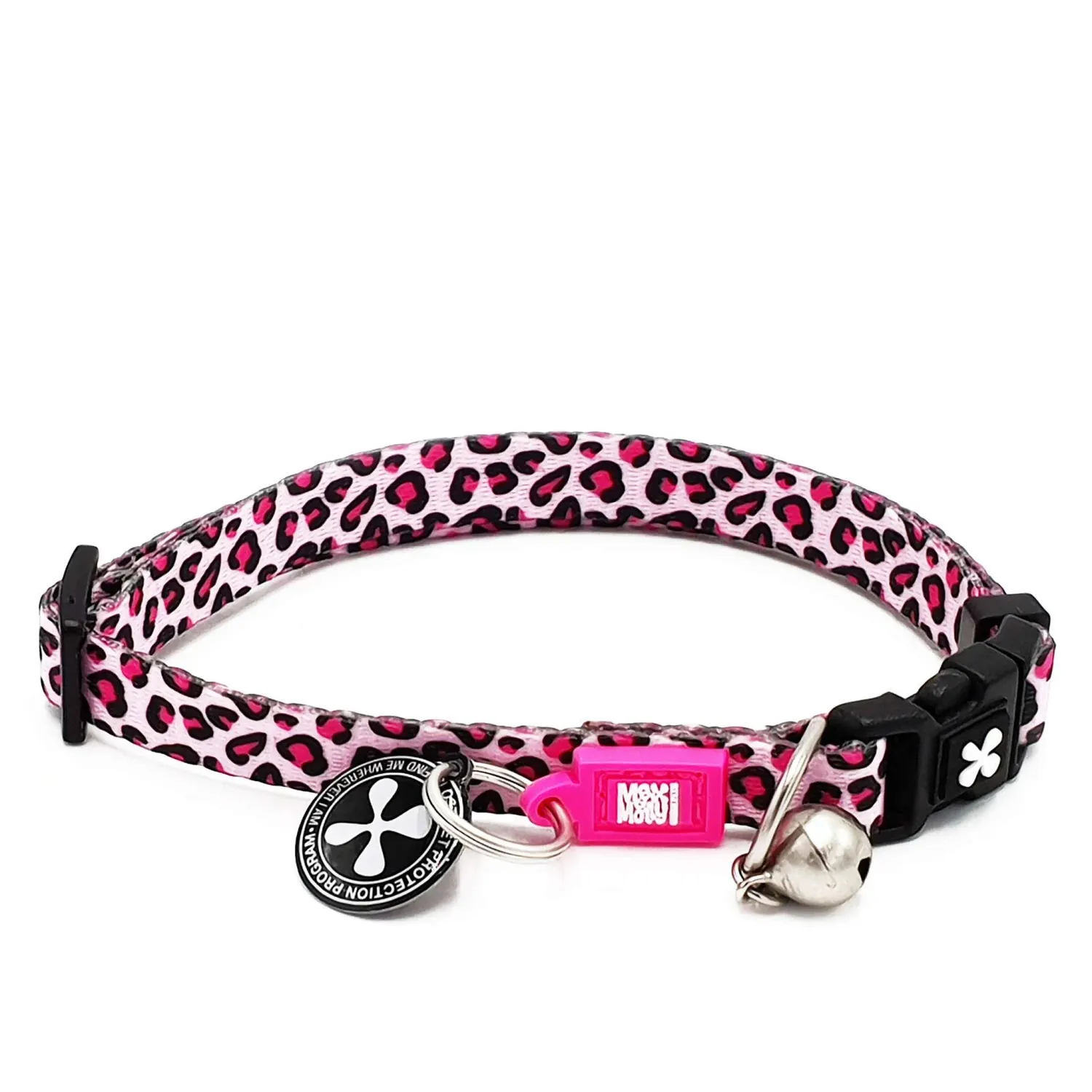 Max &amp; Molly - Smart Id Cat Collar - Leopard Pink