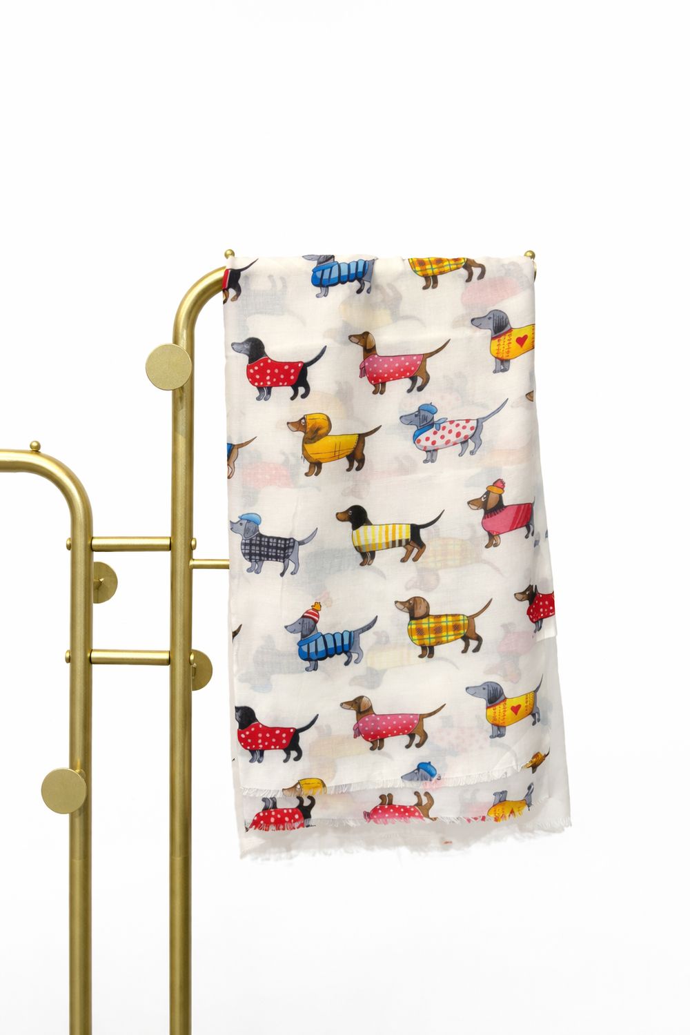 Sjaal - Multi Kleuren Teckels